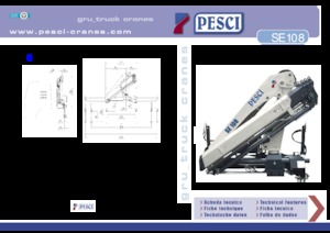 Grues de chargement hydrauliques Pesci SE 108