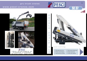 Grues de chargement hydrauliques Pesci SE 37