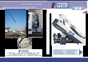 Grues de chargement hydrauliques Pesci SE 44