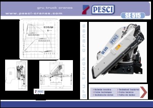 Grues de chargement hydrauliques Pesci SE 515
