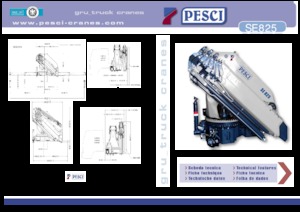 Grues de chargement hydrauliques Pesci SE 825