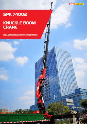 Grues de chargement hydrauliques Sany SPK 74002 B