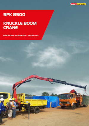 Grues de chargement hydrauliques Sany SPK 8500 A