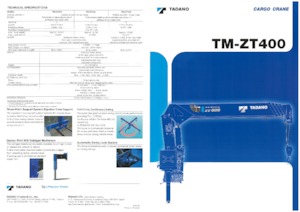 Grues de chargement hydrauliques Tadano TM-ZT404