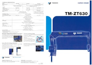 Grues de chargement hydrauliques Tadano TM-ZT635
