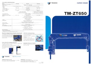 Grues de chargement hydrauliques Tadano TM-ZT655