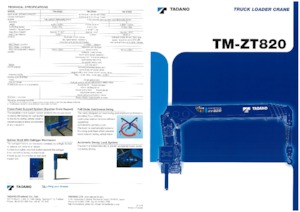 Grues de chargement hydrauliques Tadano TM-ZT825