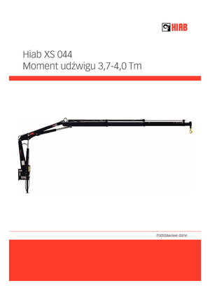 Grues de chargement hydrauliques Hiab XS 044 D-4 CLX
