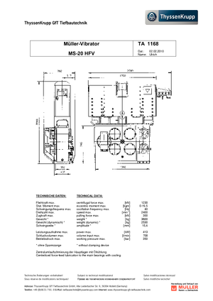 Pilonneuses vibrants Müller MS 20 HFV