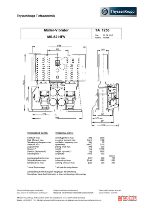 Pilonneuses vibrants Müller MS 62 HFV