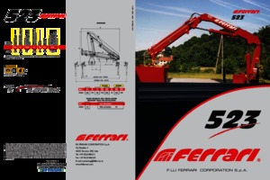 Grues de chargement hydrauliques Ferrari® 523 A 1