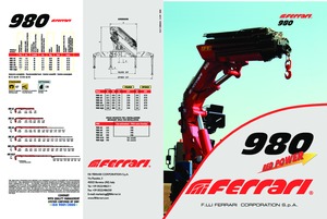 Grues de chargement hydrauliques Ferrari® 980 A6 J6 
