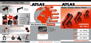 Grues de chargement hydrauliques Atlas AK 186.3 A3 
