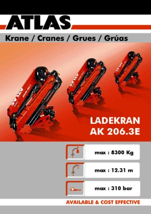 Grues de chargement hydrauliques Atlas AK 206.3 E A4