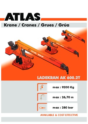 Grues de chargement hydrauliques Atlas AK 600.2 T A27
