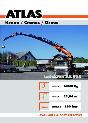 Grues de chargement hydrauliques Atlas AK 955 A4