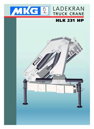 Grues de chargement hydrauliques MKG HLK 231 HP a5