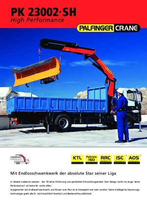 Grues de chargement hydrauliques Palfinger PK 23002 SH B