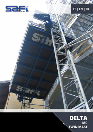 Ascenseurs industriels Safi DELTA MC TWIN MAST 4.5