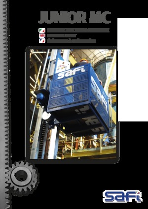 Ascenseurs industriels Safi JUNIOR MC/PC 