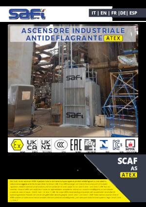 Ascenseurs industriels Safi SCAF AS ATEX