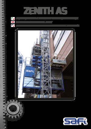 Ascenseurs industriels Safi ZENITH AS 1500