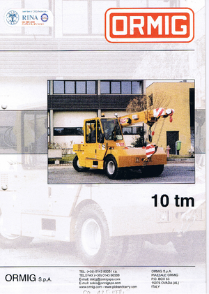 Grues mobiles industrielles ORMIG 10 tm