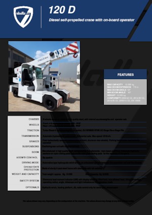 Grues mobiles industrielles Valla 120 D 