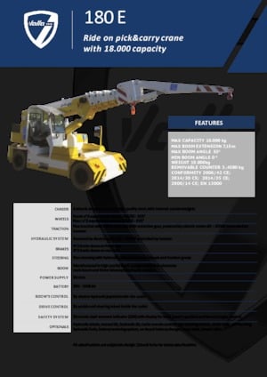 Grues mobiles industrielles Valla 180 E 