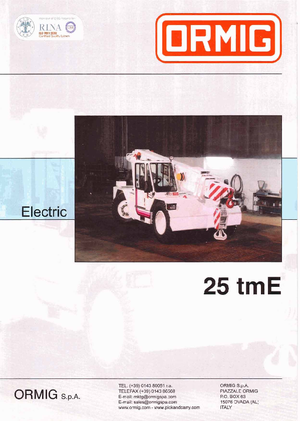 Grues mobiles industrielles ORMIG 25 tmE