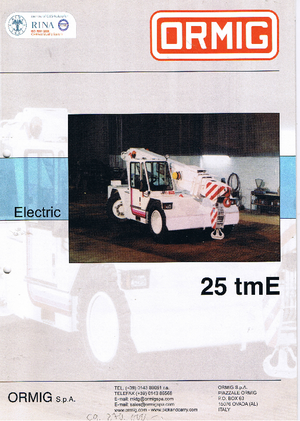 Grues mobiles industrielles ORMIG 25 tmE