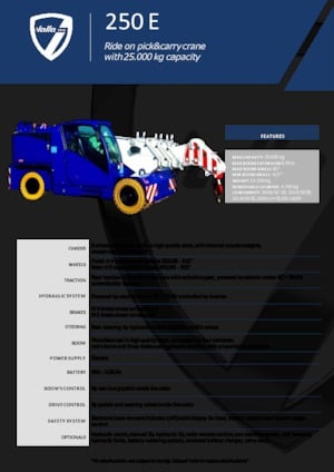Grues mobiles industrielles Valla 250 E 