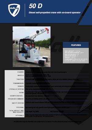 Grues mobiles industrielles Valla 50 D 