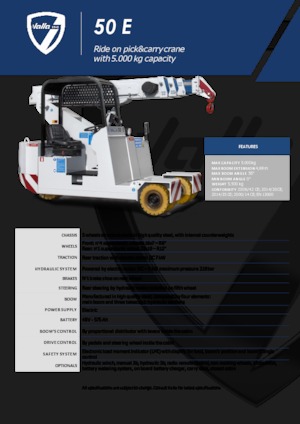 Grues mobiles industrielles Valla 50 E