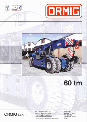 Grues mobiles industrielles ORMIG 60 tm
