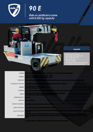 Grues mobiles industrielles Valla 90 E