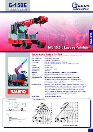 Grues mobiles industrielles Galizia G 150