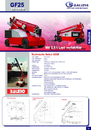 Grues mobiles industrielles Galizia G 20 E