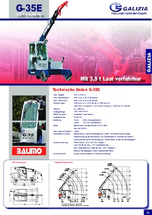 Grues mobiles industrielles Galizia G 35 E