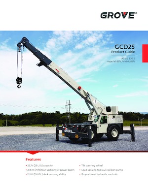 Grues mobiles industrielles Grove GCD25
