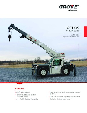 Grues mobiles industrielles Grove GCD09
