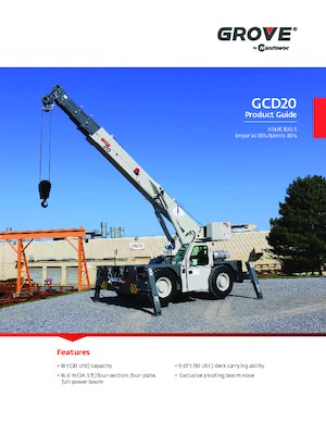 Grues mobiles industrielles Grove GCD20