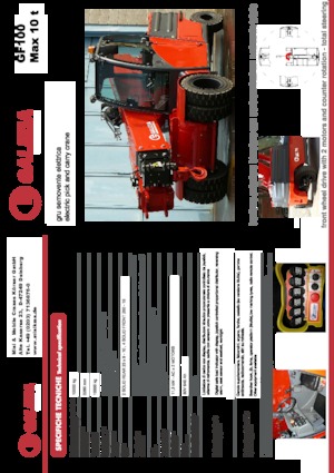 Grues mobiles industrielles Galizia GF 100