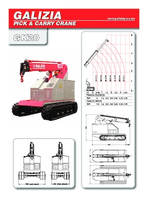 Grues mobiles industrielles Galizia GK 20 E