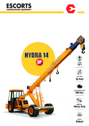 Grues mobiles industrielles Escorts Hydra 14 3P