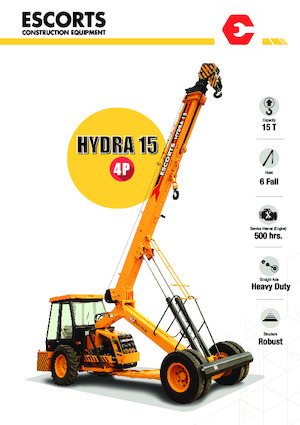Grues mobiles industrielles Escorts Hydra 15 4P