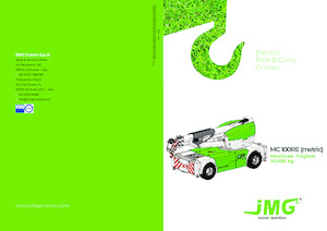 Grues mobiles industrielles JMG MC 100RE