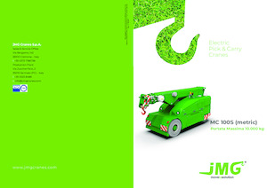 Grues mobiles industrielles JMG MC 100S