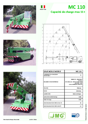 Grues mobiles industrielles JMG MC 110