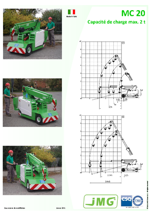 Grues mobiles industrielles JMG MC 20
